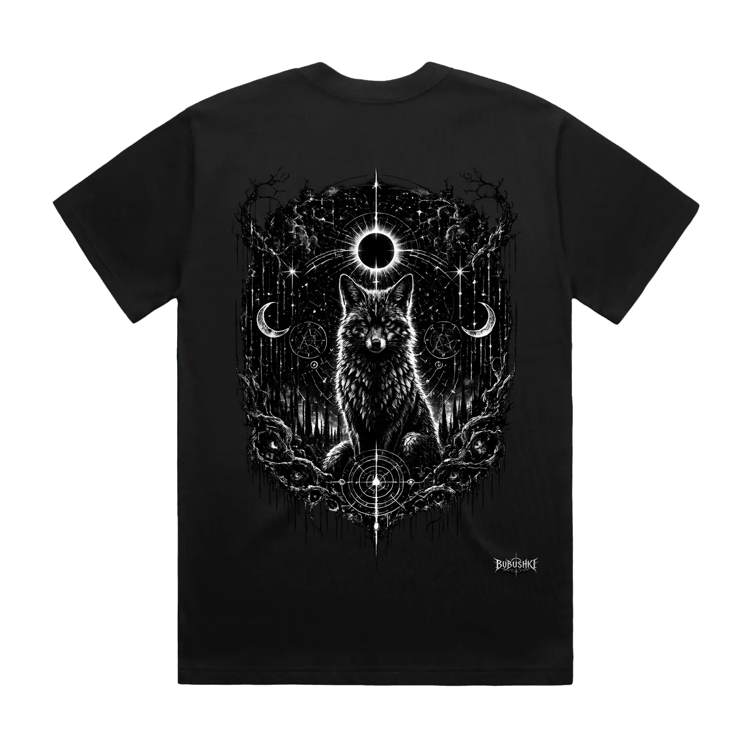 Black back flat lay