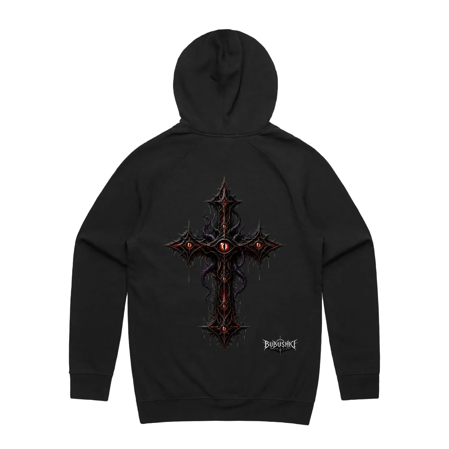 Black back flat lay