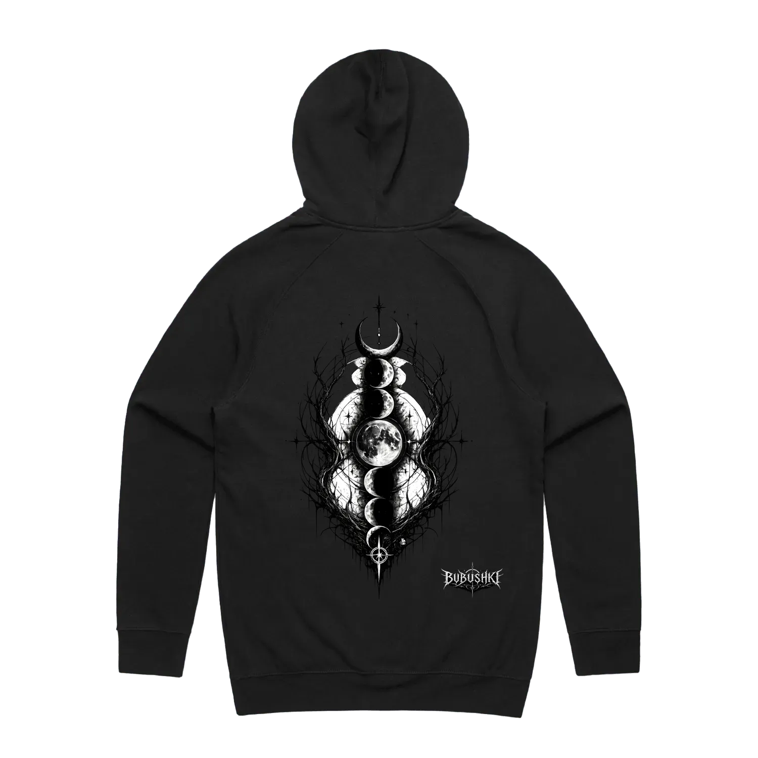 Black back flat lay