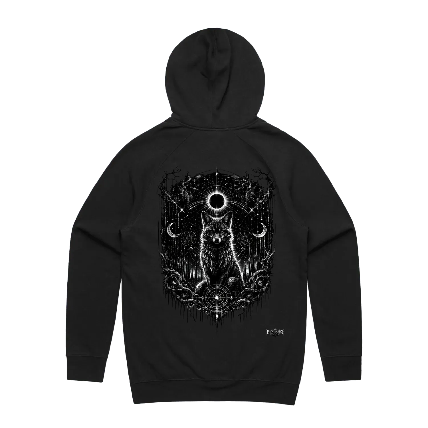 Black back flat lay