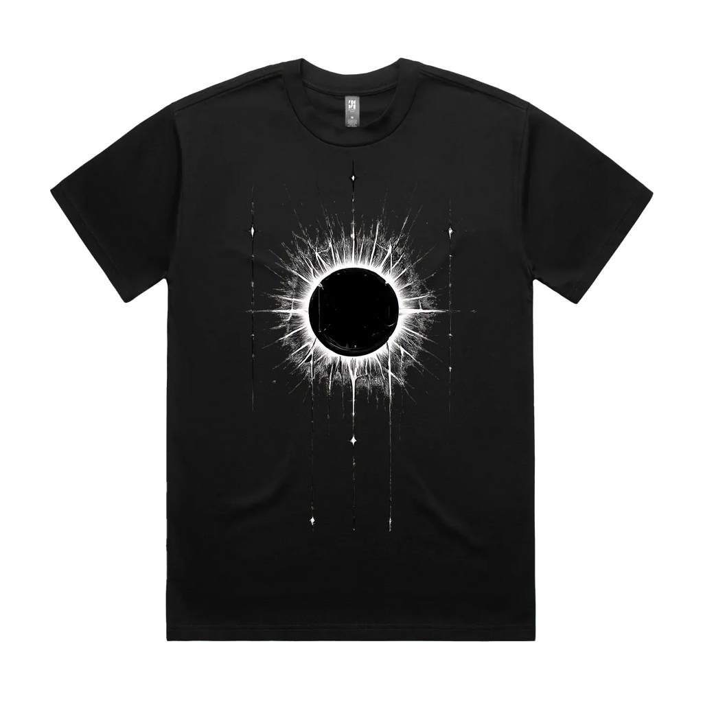 Black front flat lay