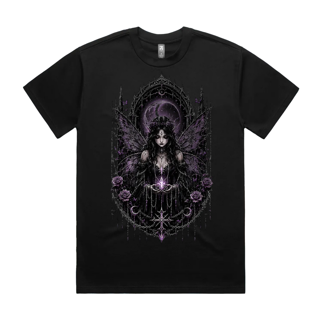 Black front flat lay