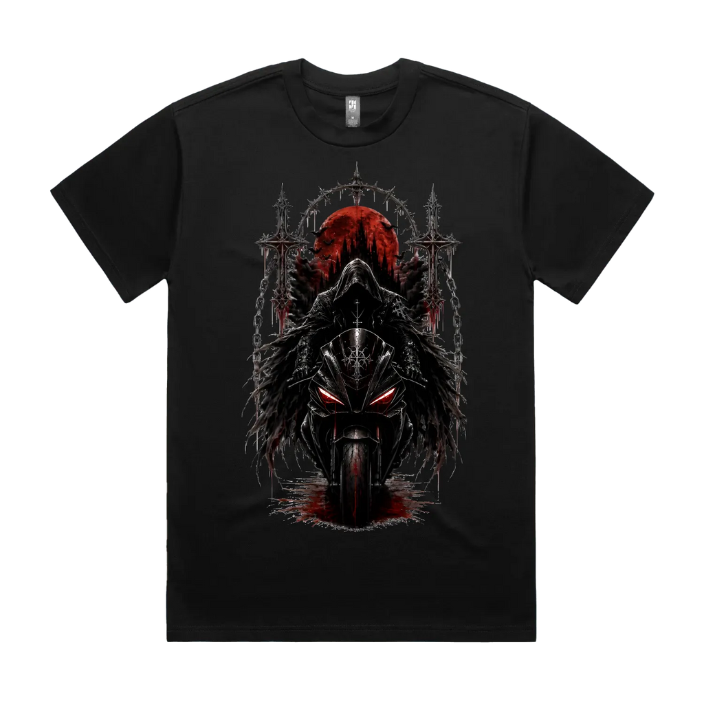 Black front flat lay
