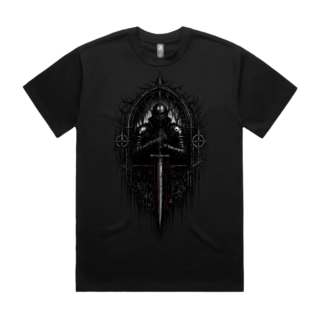 Black front flat lay