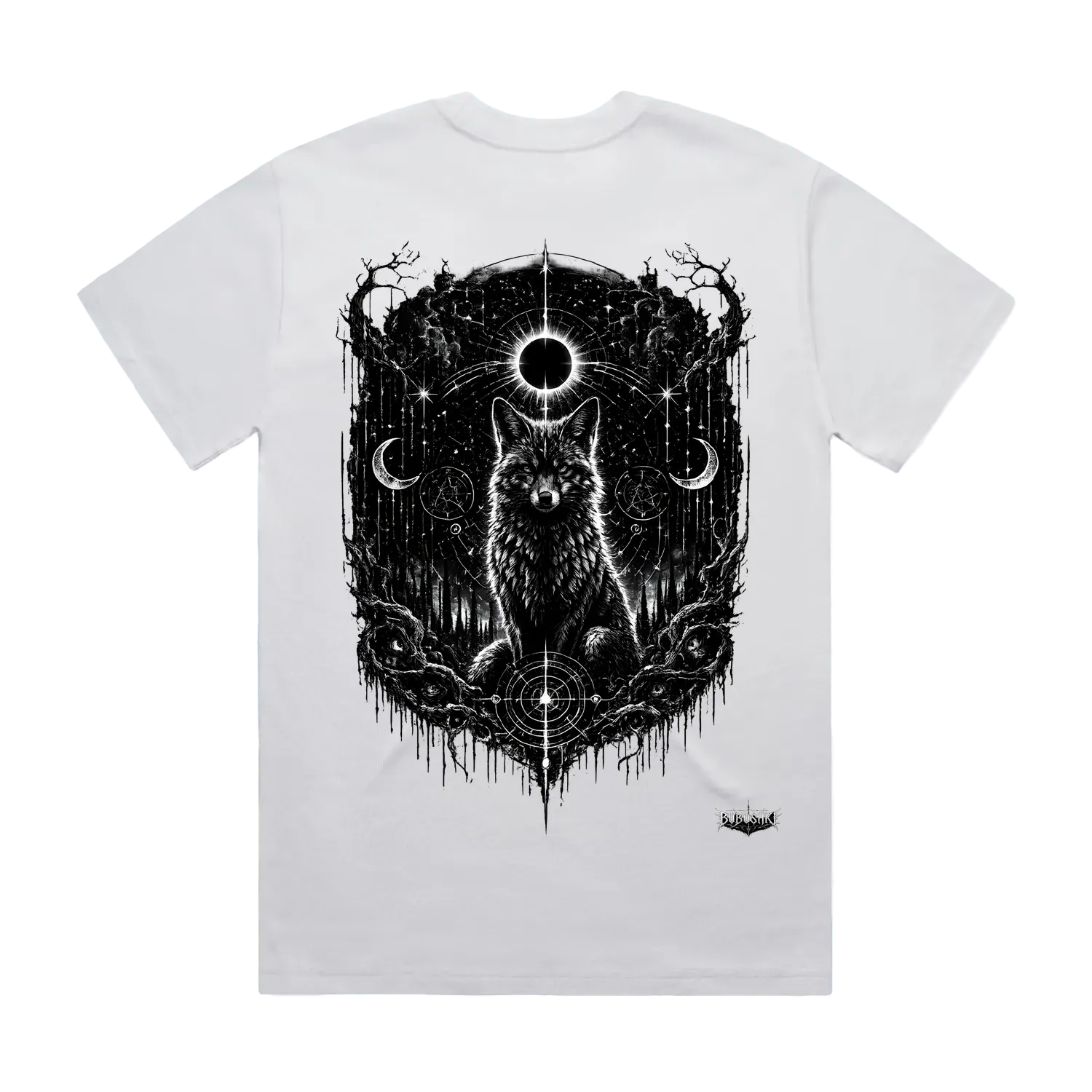 White back flat lay