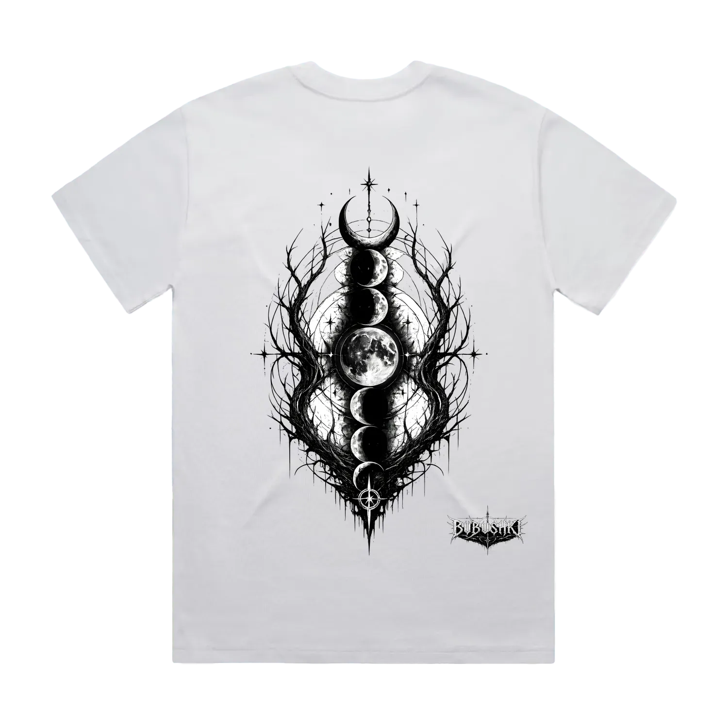 White back flat lay