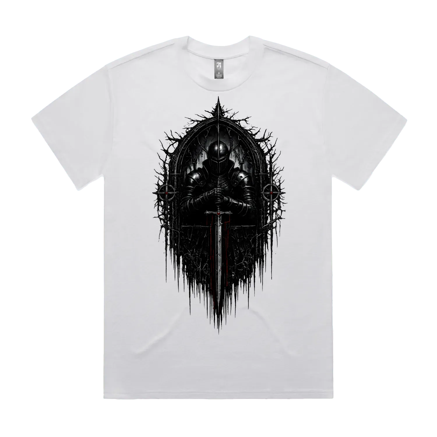 White front flat lay