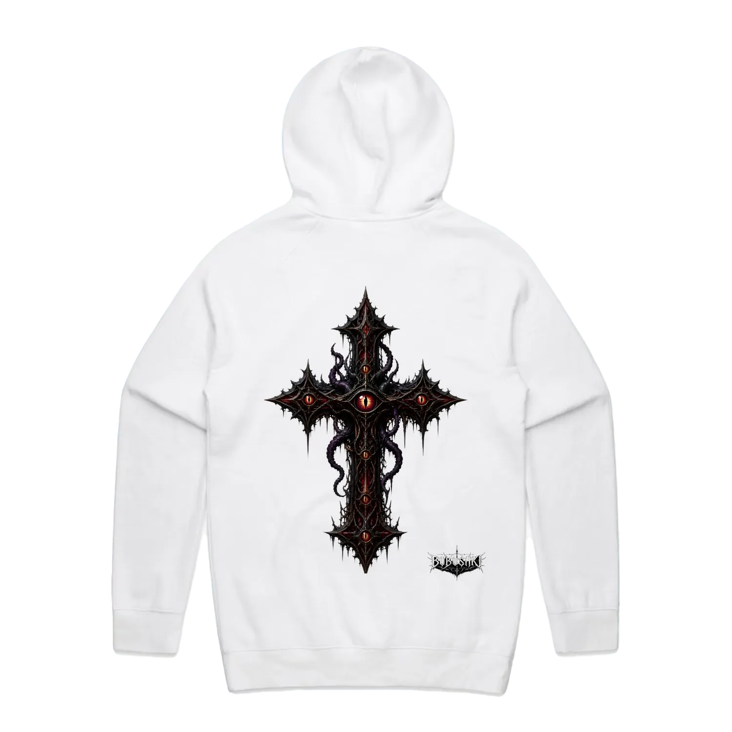 White back flat lay